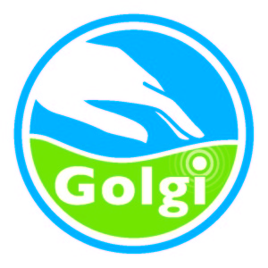 Golgi-Logo blau gruen